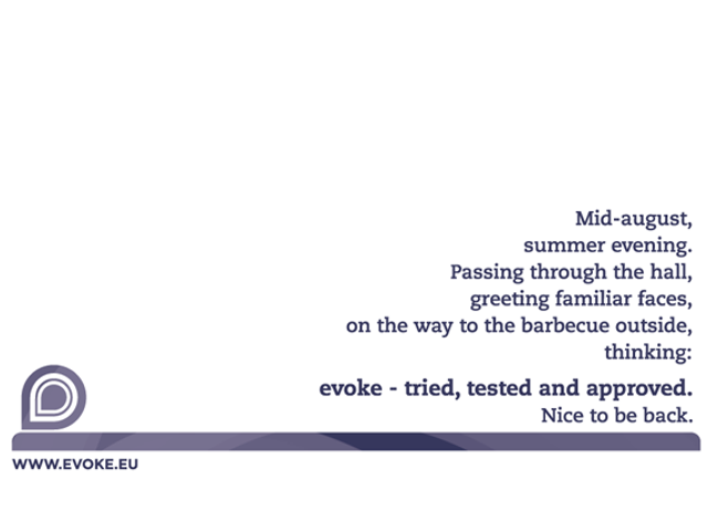 Flyer for Evoke 2011: Flyer Back