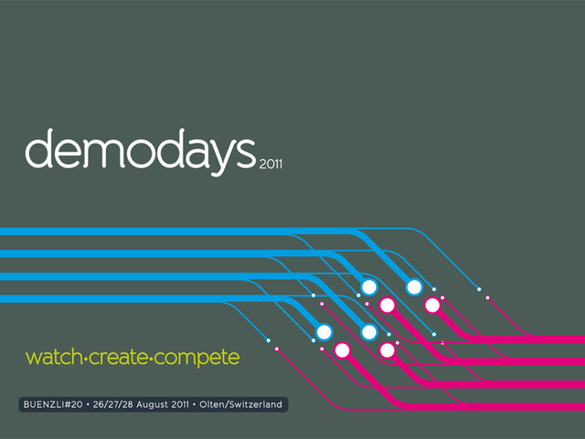 Flyer for Demodays 2011 (Buenzli 20): Demodays Flyer