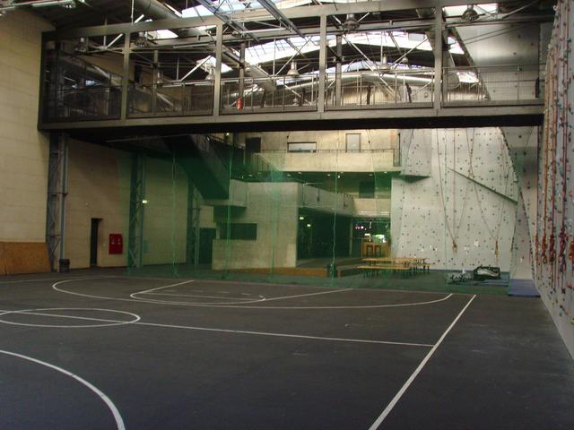 »Inside the hall - view from the bigscreen location«