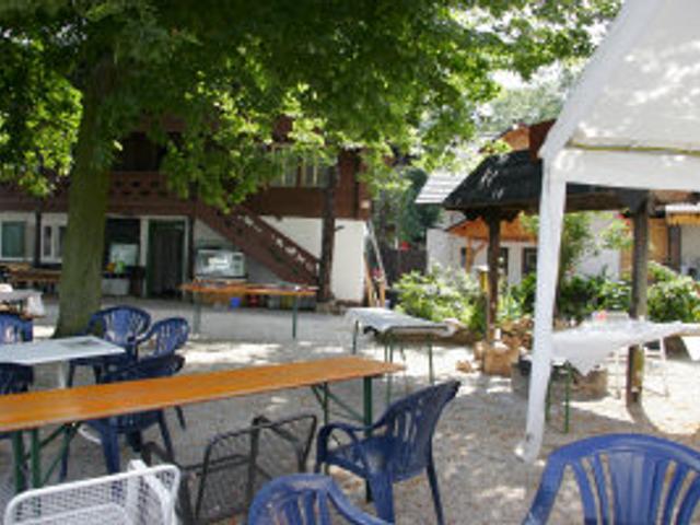 »At the Schweizerhaus (here you may eat dinner etc)«