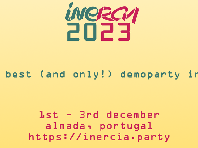 Flyer for Inércia 2023: Flyer uploaded by psenough