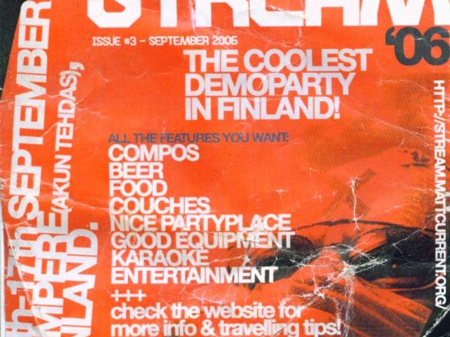 Flyer for Stream'06: stream 06 flyer
