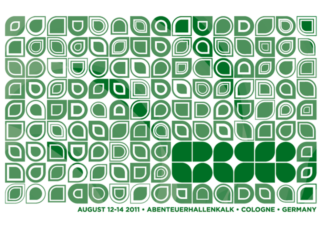 Flyer for Evoke 2011: Flyer Green