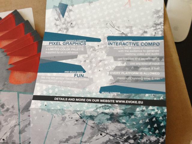 Flyer for Evoke 2013: Revision Flyer (Foto by XXX/Haujobb)